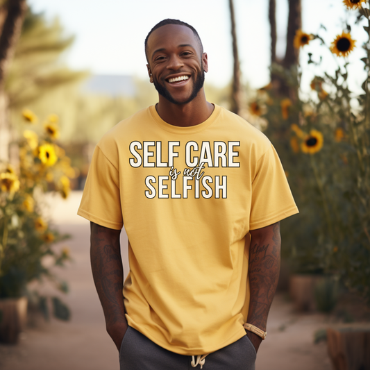 Self Care is Not Selfish Tee - Colorful Collection