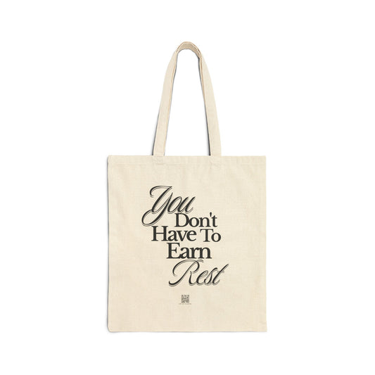 🎁 You Deserve Rest Cotton Canvas Tote Bag (100% off)