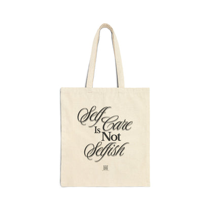 Self Care Cotton Canvas Tote Bag