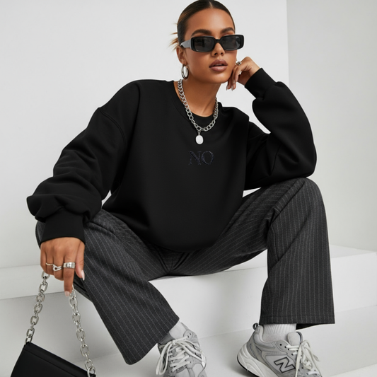 NO. Sweatshirt — Word of the Year | Black