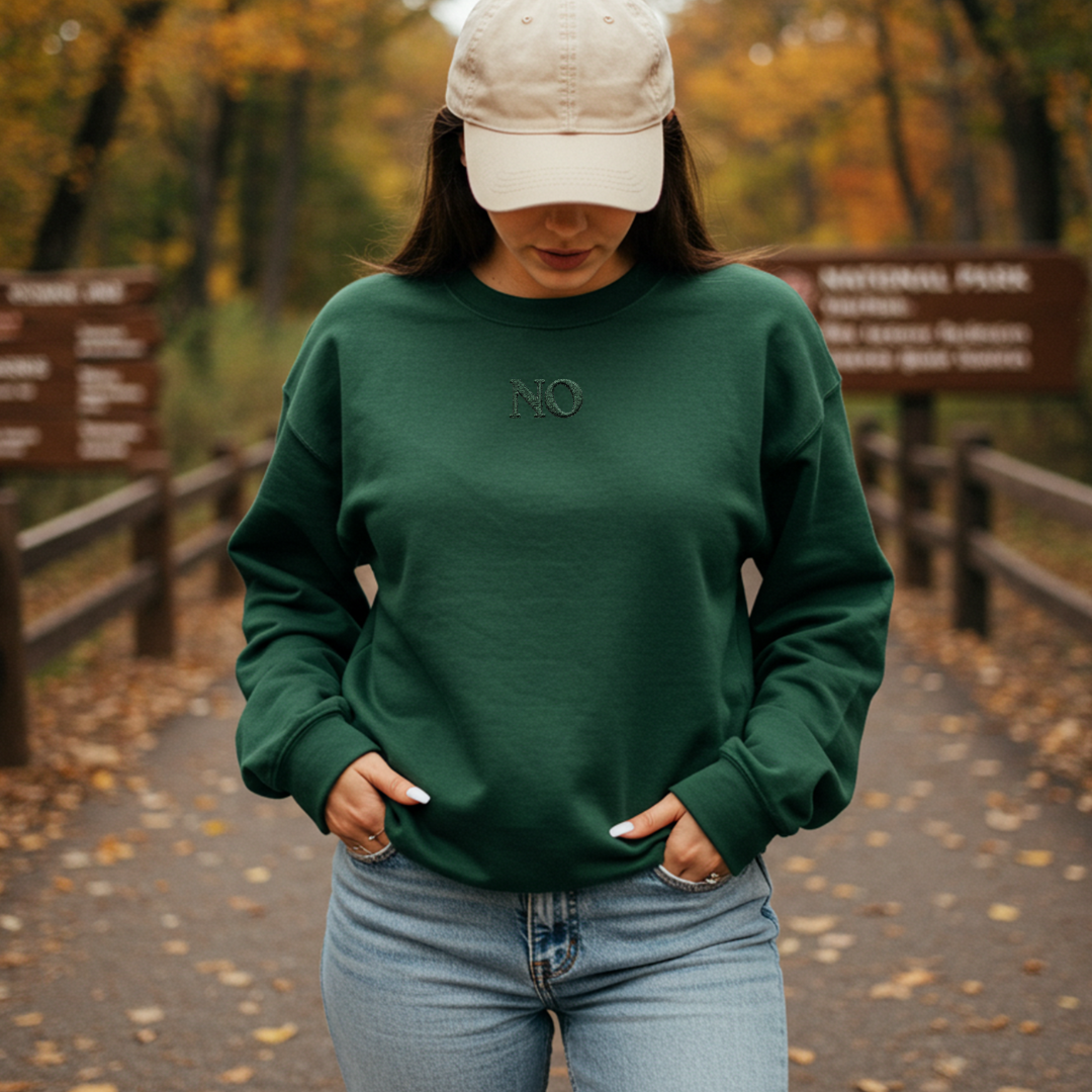 NO. Sweatshirt | Forest Green