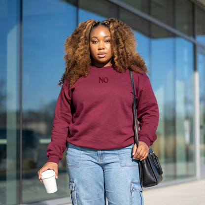 NO. Sweatshirt | Maroon